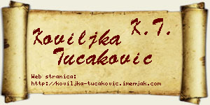 Koviljka Tucaković vizit kartica